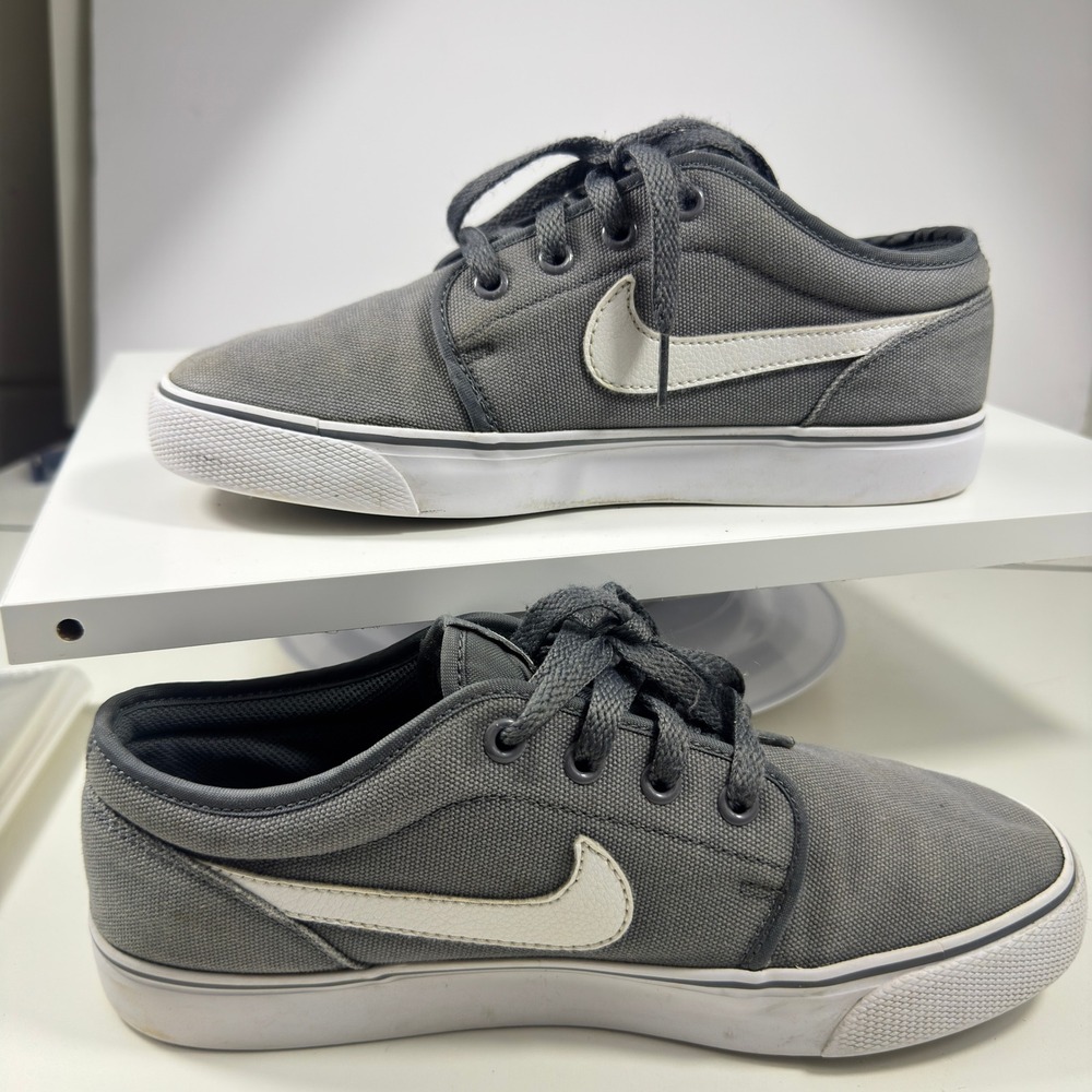 Nike SB Satire II Skate Shoes Mens Size 7 Grey Canvas Low Top 555272-091 - Picture 14 of 16